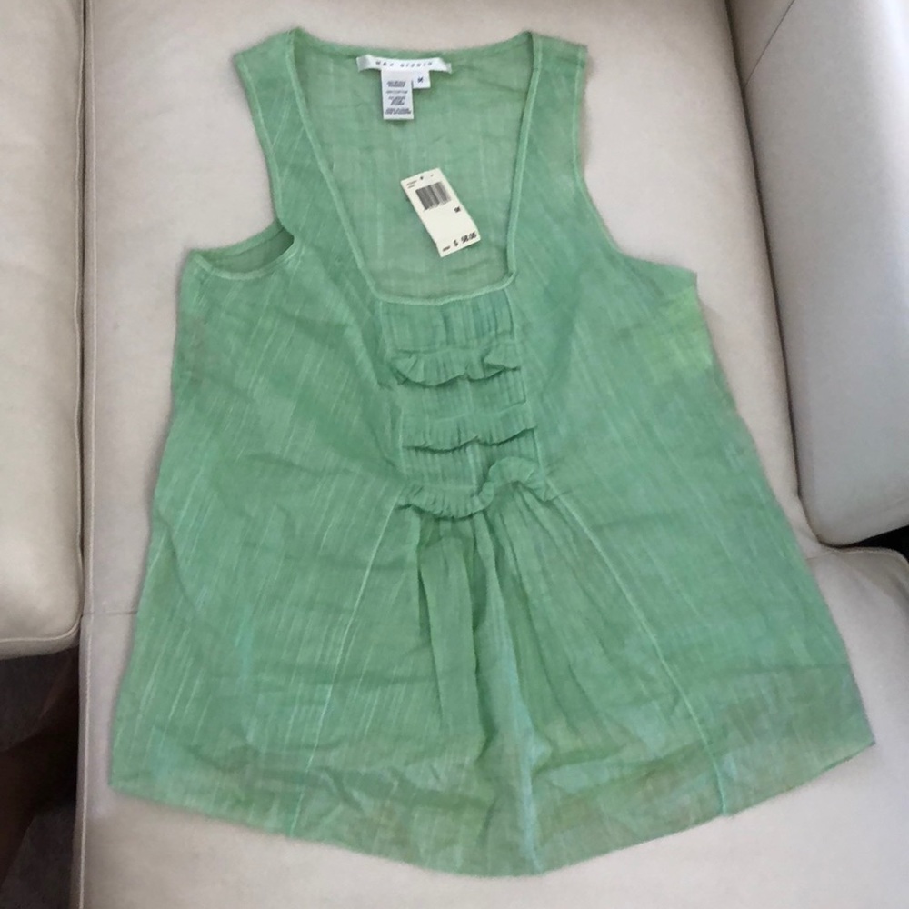 Max Studio Green Top Sz M
